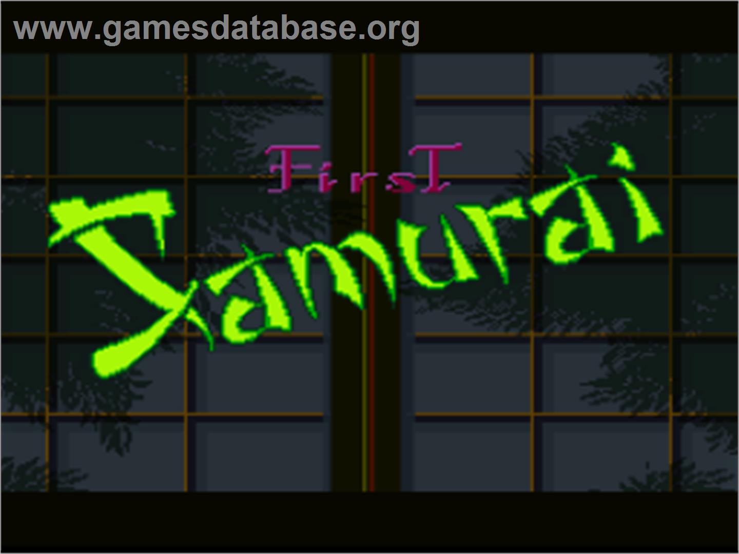 First Samurai - Nintendo SNES - Artwork - Title Screen