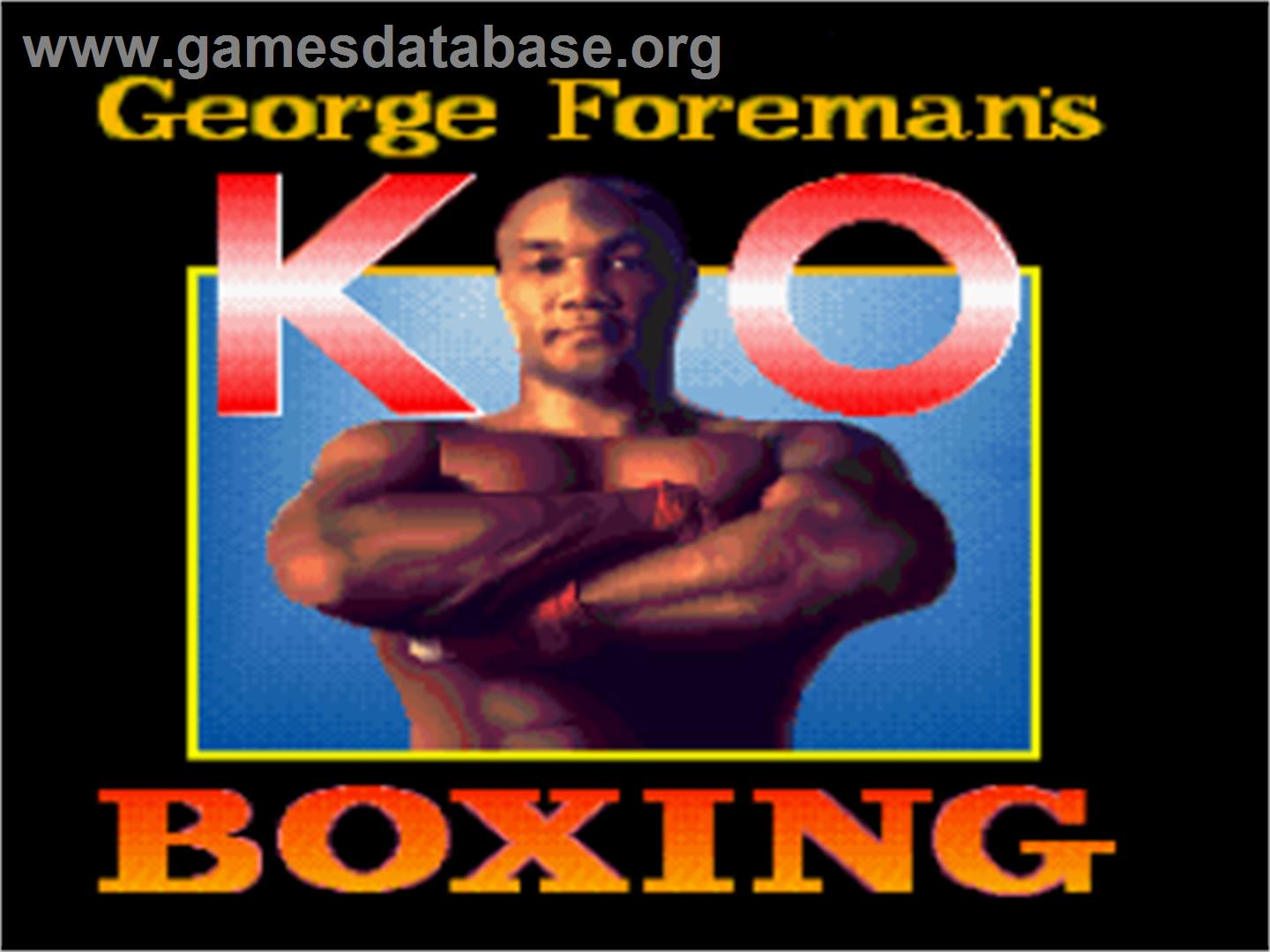 George Foreman's KO Boxing - Nintendo SNES - Artwork - Title Screen