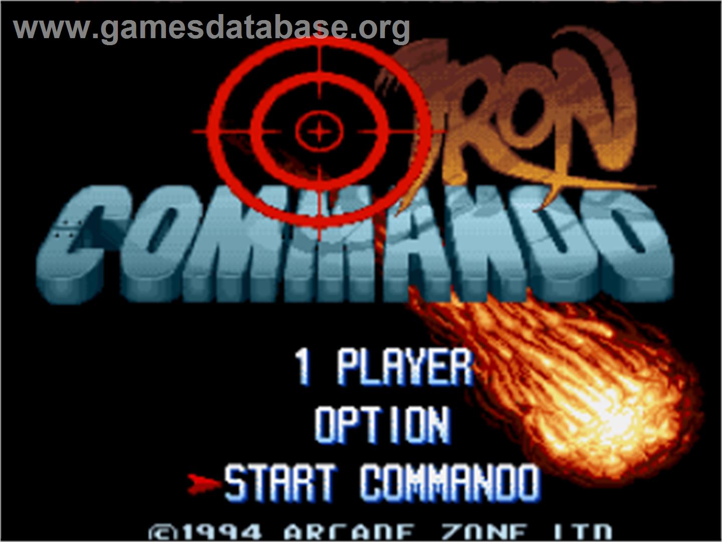 Iron Commando - Nintendo SNES - Artwork - Title Screen