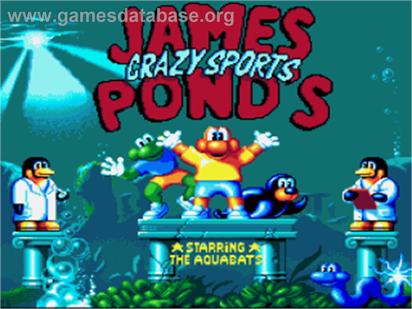 James Pond's Crazy Sports - Nintendo SNES - Artwork - Title Screen