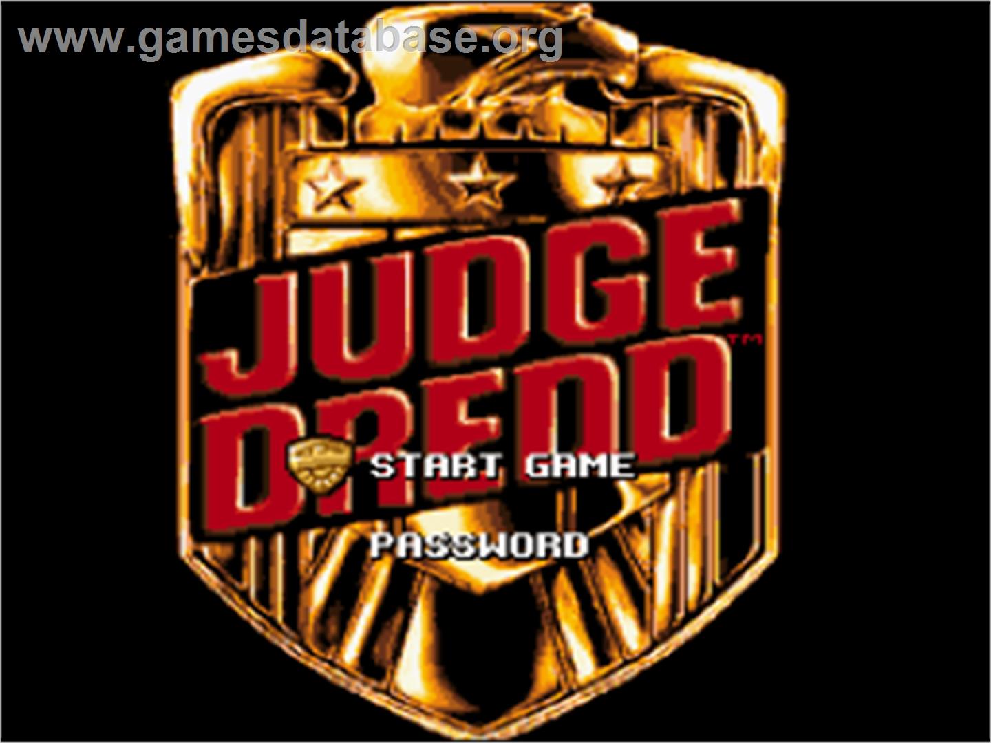 Judge Dredd - Nintendo SNES - Artwork - Title Screen