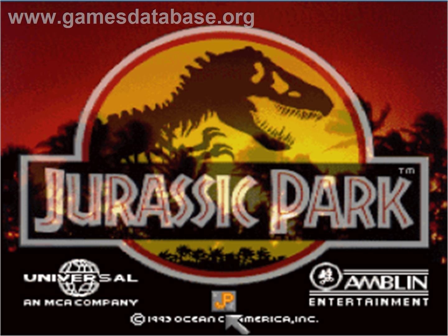 Jurassic Park - Nintendo SNES - Artwork - Title Screen
