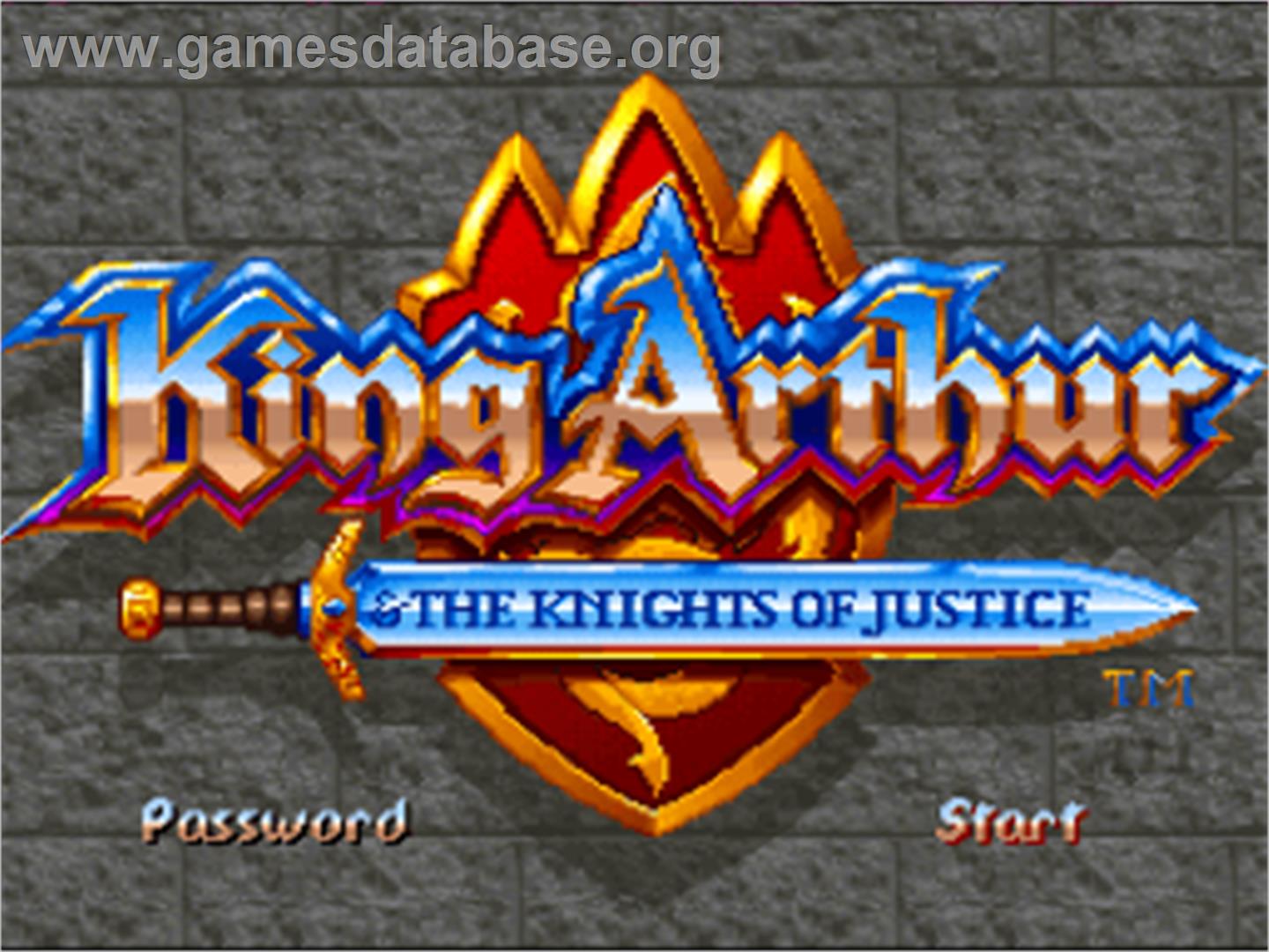 King Arthur And The Knights Of Justice - Nintendo SNES - Artwork - Title Screen