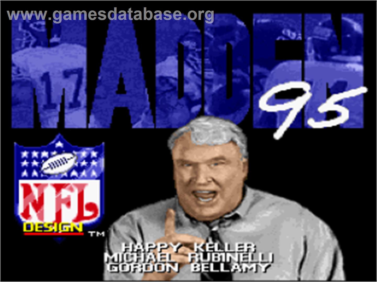 Madden Nfl 95 - Nintendo SNES - Artwork - Title Screen