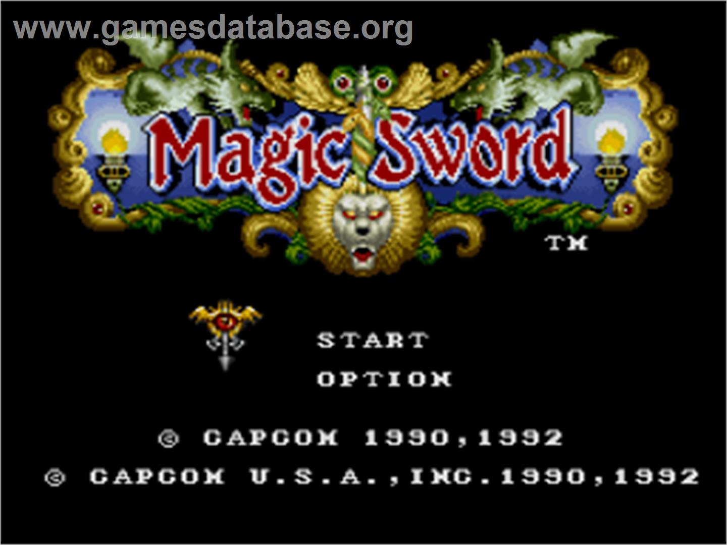 Magic Sword - Nintendo SNES - Artwork - Title Screen