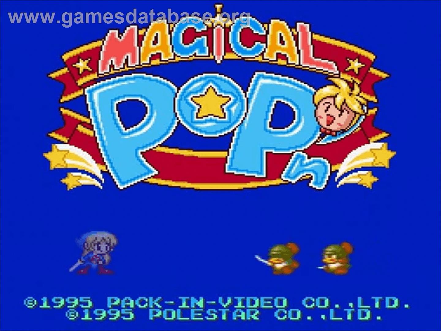 Magical Pop'n - Nintendo SNES - Artwork - Title Screen