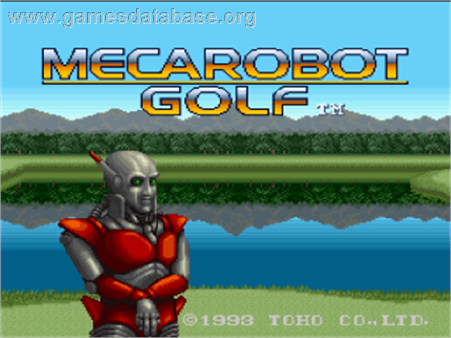 Mecarobot Golf - Nintendo SNES - Artwork - Title Screen