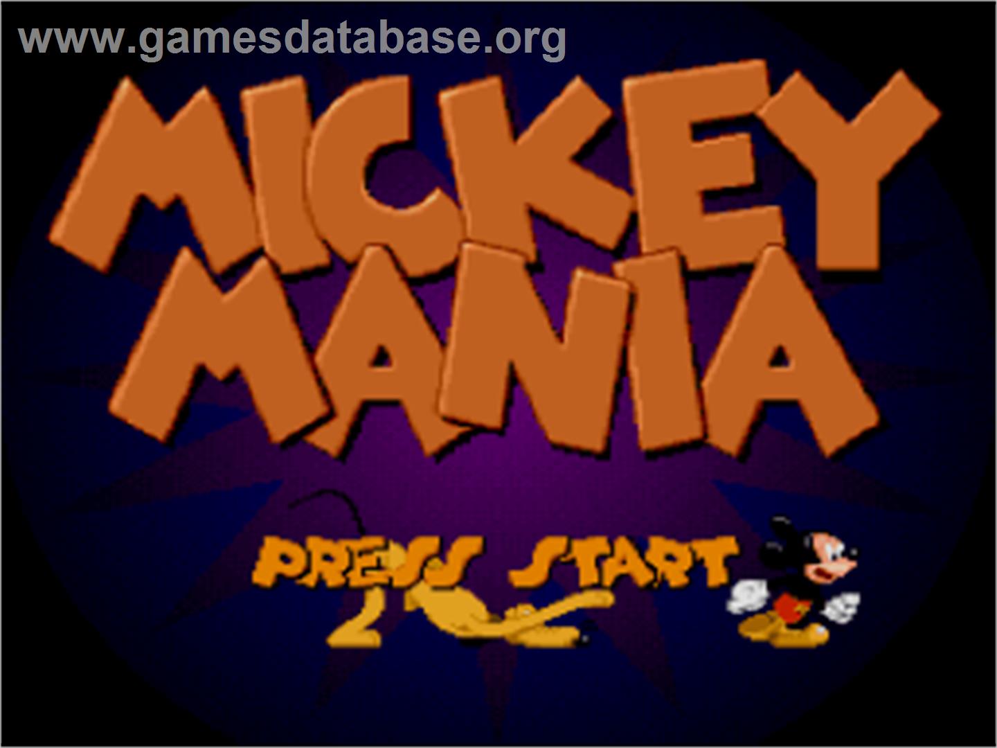 Mickey Mania - Nintendo SNES - Artwork - Title Screen