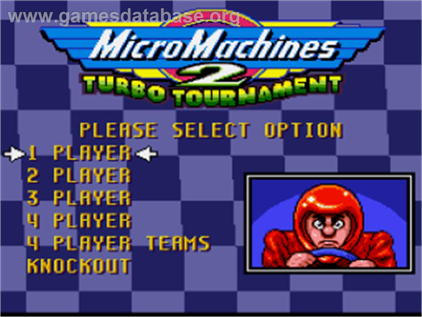 Micro Machines 2: Turbo Tournament - Nintendo SNES - Artwork - Title Screen