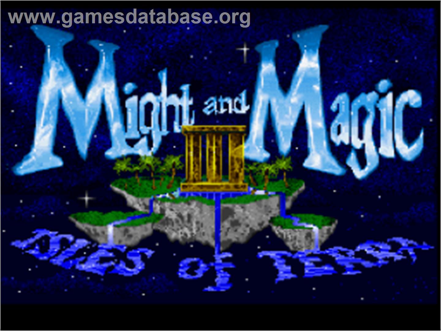 Might and Magic III: Isles of Terra - Nintendo SNES - Artwork - Title Screen