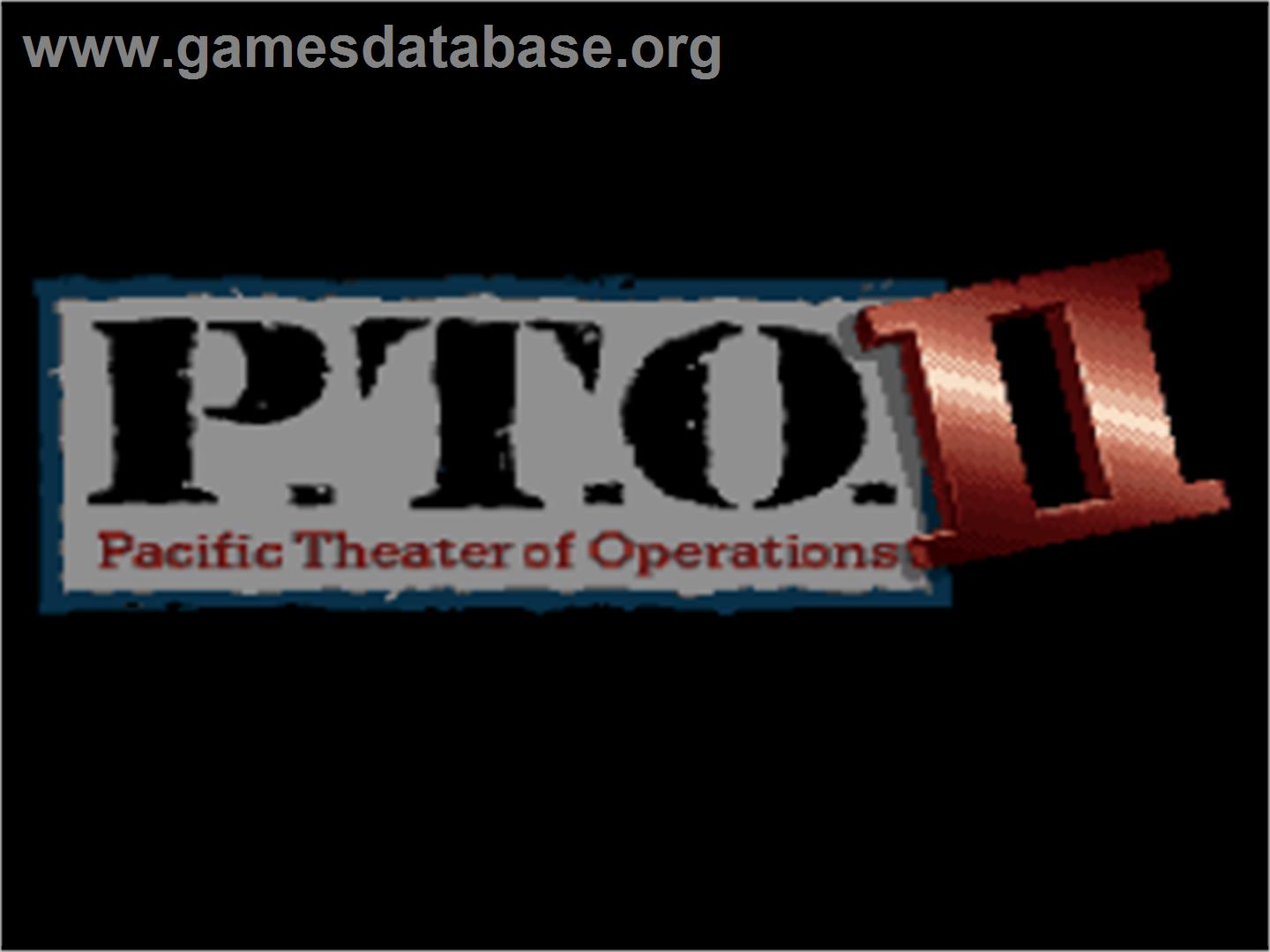 P.t.o. - Pacific Theater Of Operations 2 - Nintendo SNES - Artwork - Title Screen