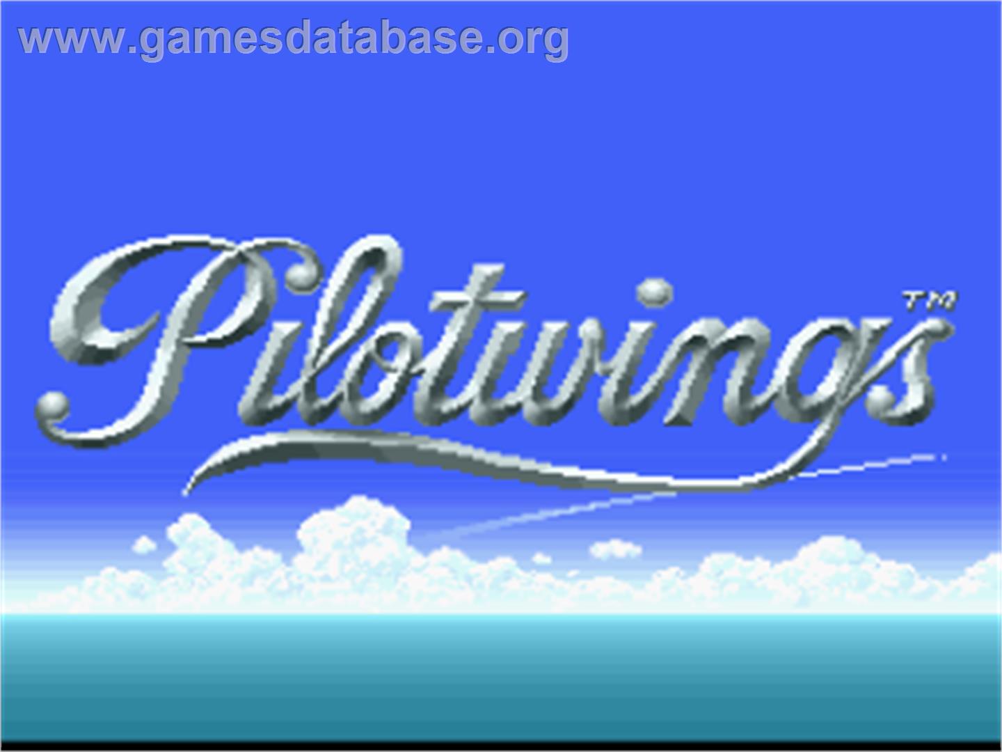 Pilotwings - Nintendo SNES - Artwork - Title Screen