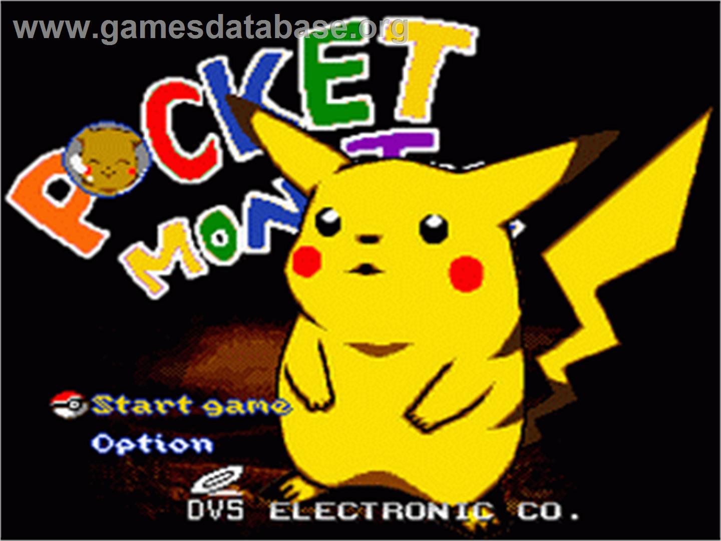 Pocket Monster - Nintendo SNES - Artwork - Title Screen
