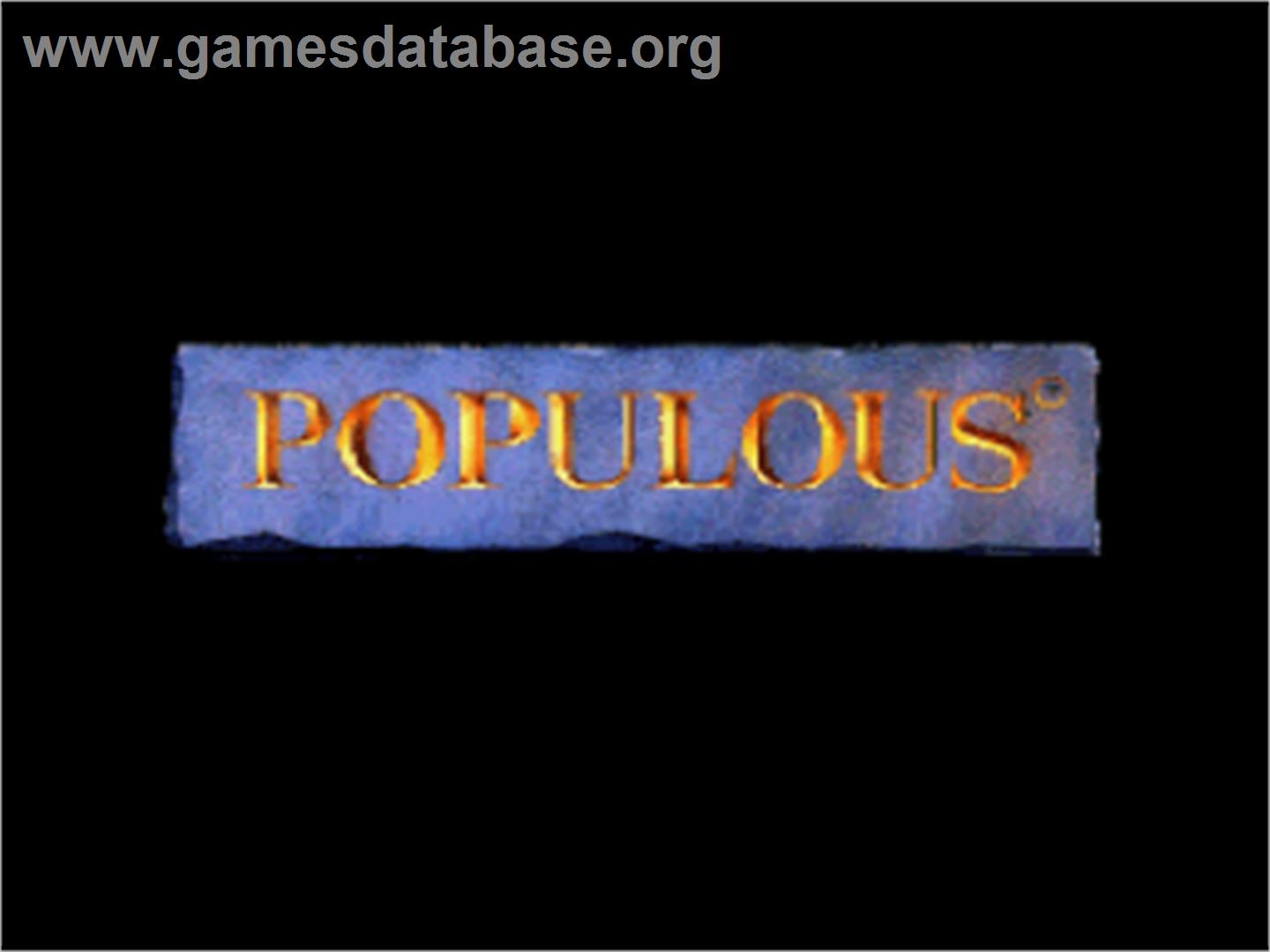 Populous - Nintendo SNES - Artwork - Title Screen