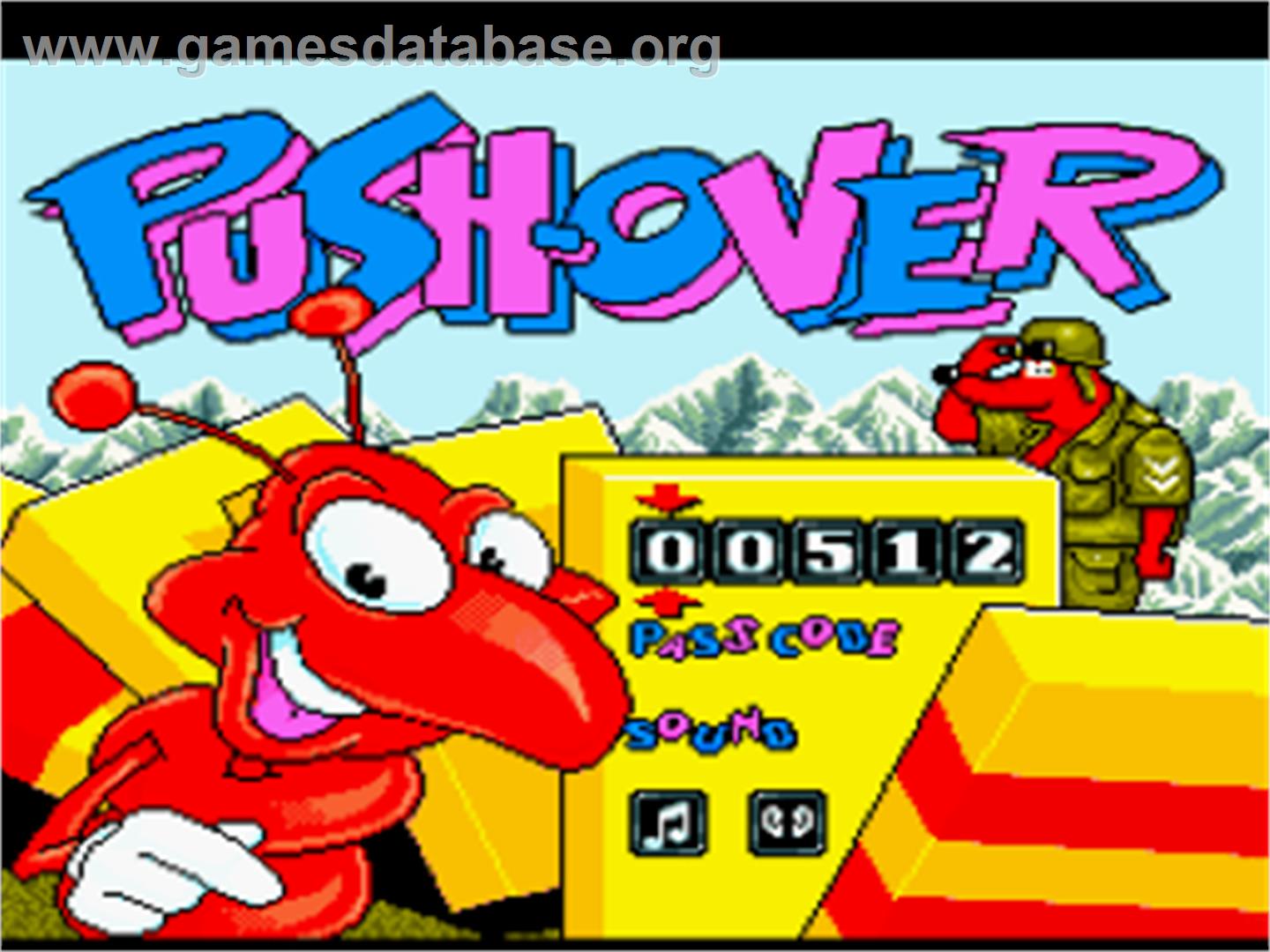 Push-over - Nintendo SNES - Artwork - Title Screen