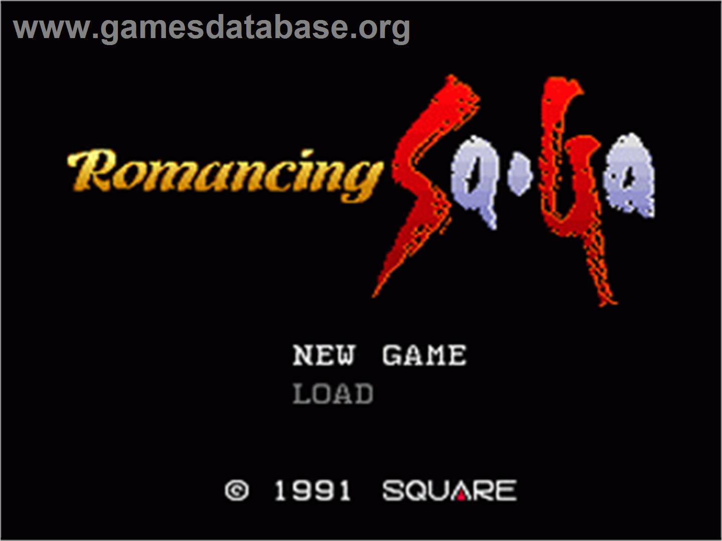 Romancing SaGa - Nintendo SNES - Artwork - Title Screen