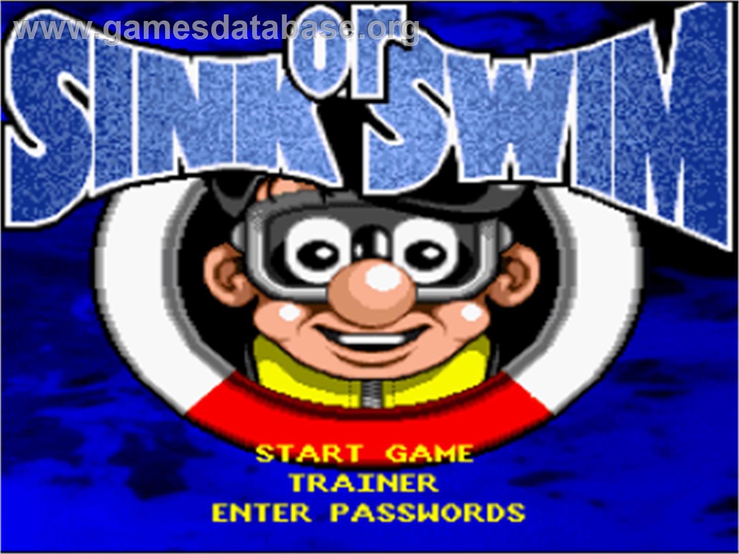 S.o.s. - Sink Or Swim - Nintendo SNES - Artwork - Title Screen