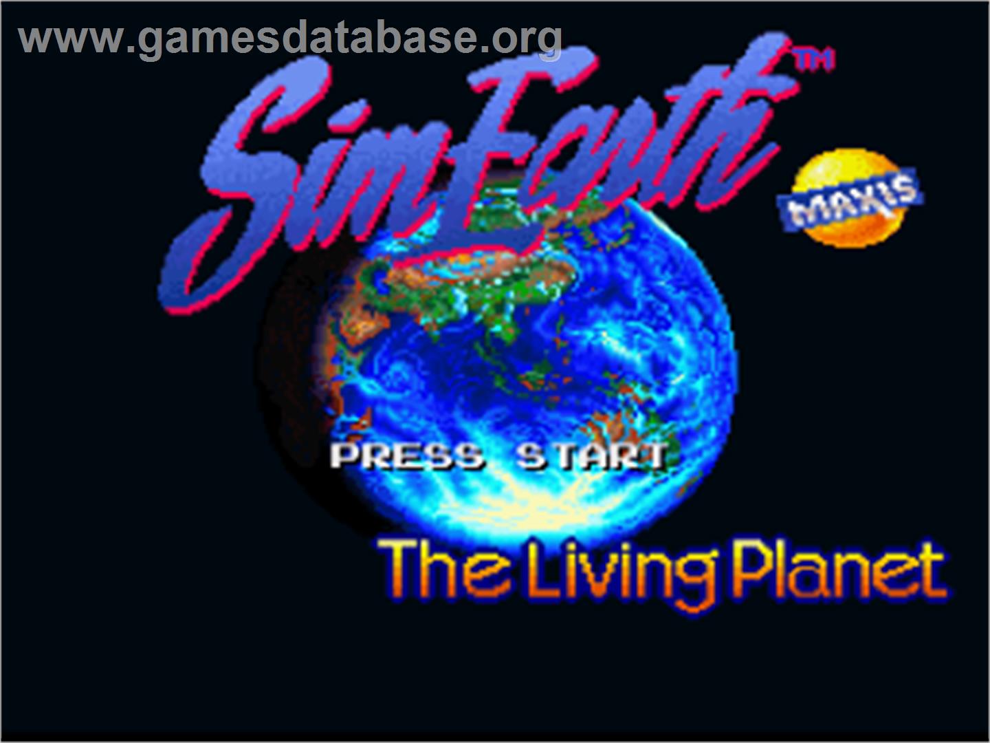 Sim Earth - The Living Planet - Nintendo SNES - Artwork - Title Screen