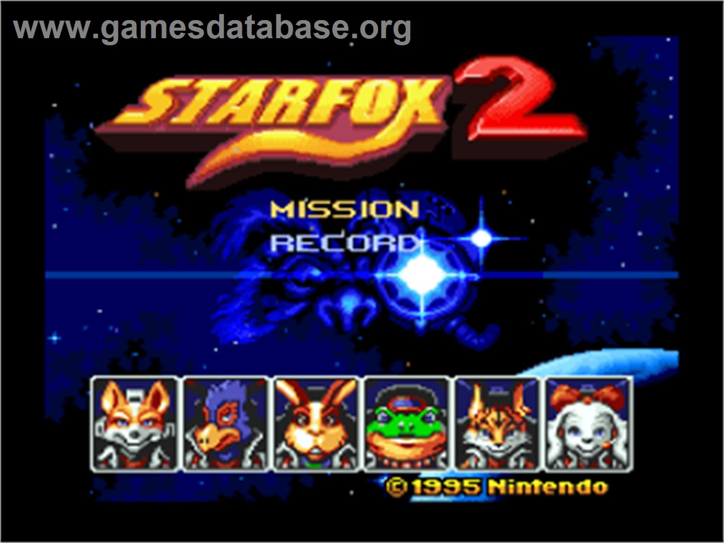 Star Fox 2 - Nintendo SNES - Artwork - Title Screen