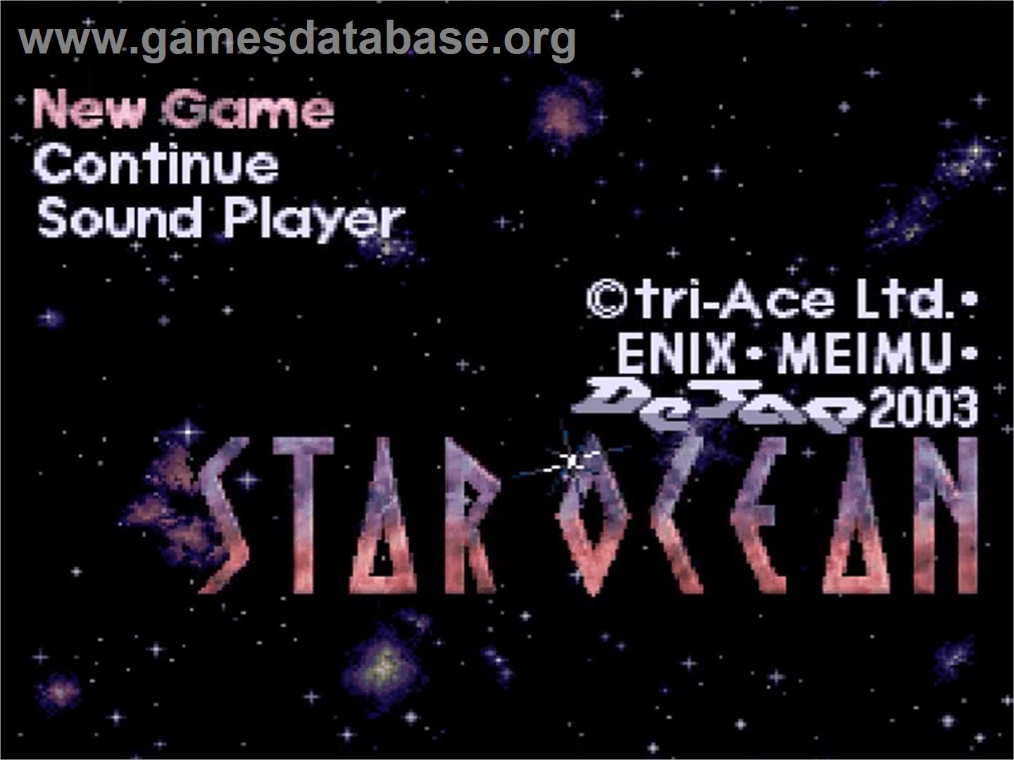 Star Ocean - Nintendo SNES - Artwork - Title Screen