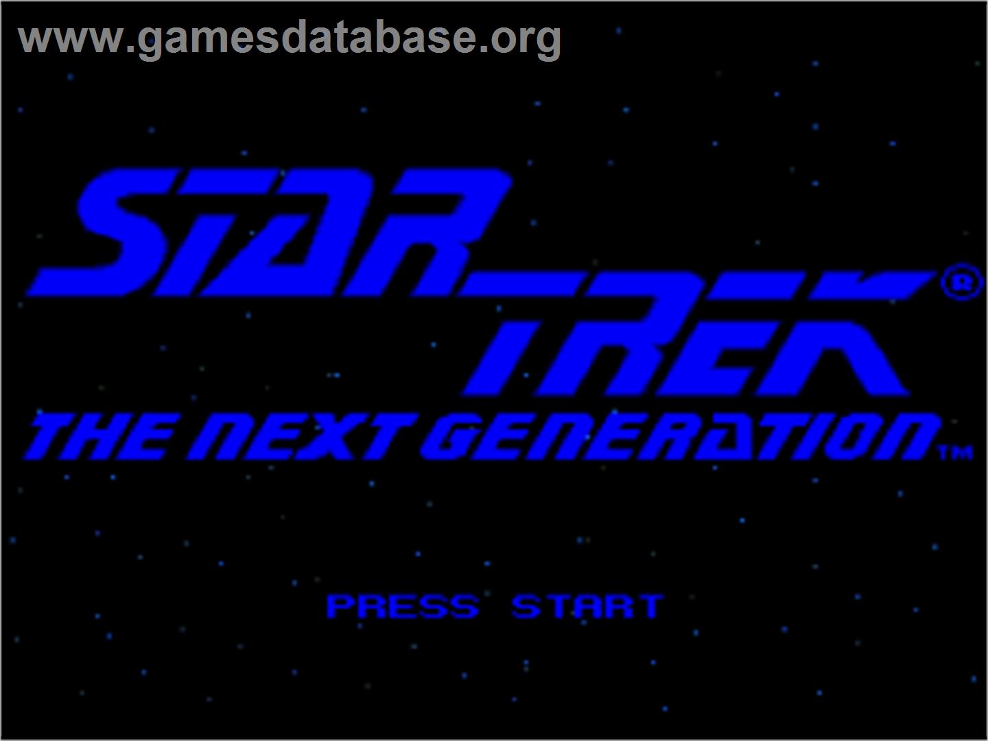 Star Trek - The Next Generation - Future's Past - Nintendo SNES - Artwork - Title Screen
