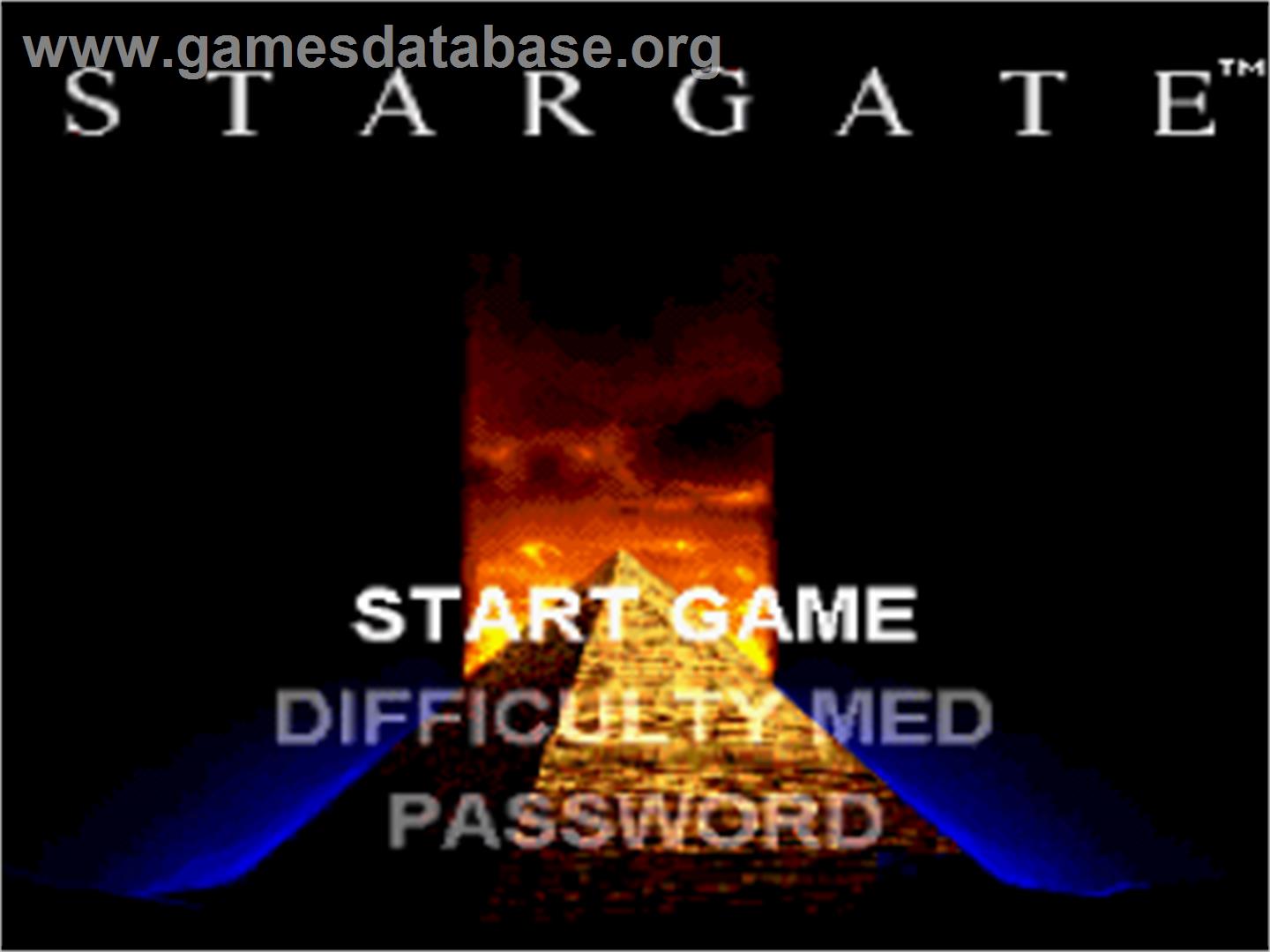 Stargate - Nintendo SNES - Artwork - Title Screen