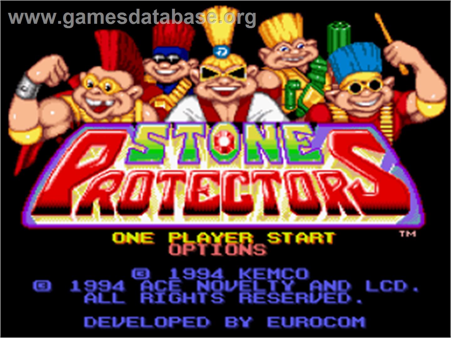 Stone Protectors - Nintendo SNES - Artwork - Title Screen