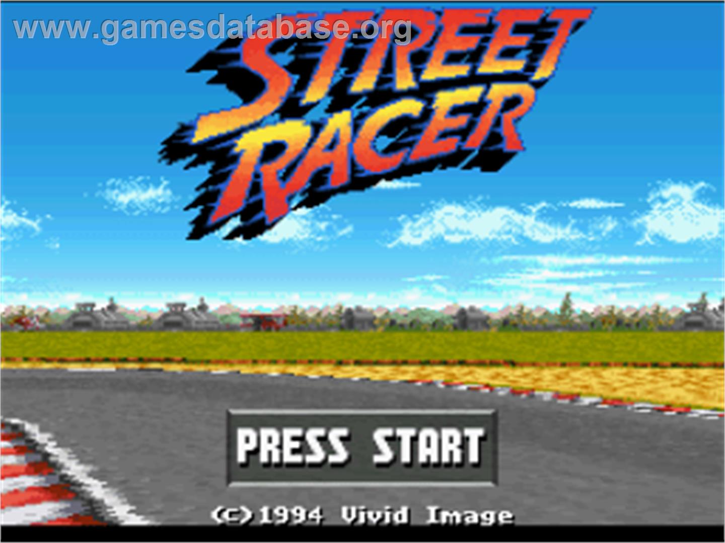 Street Racer - Nintendo SNES - Artwork - Title Screen