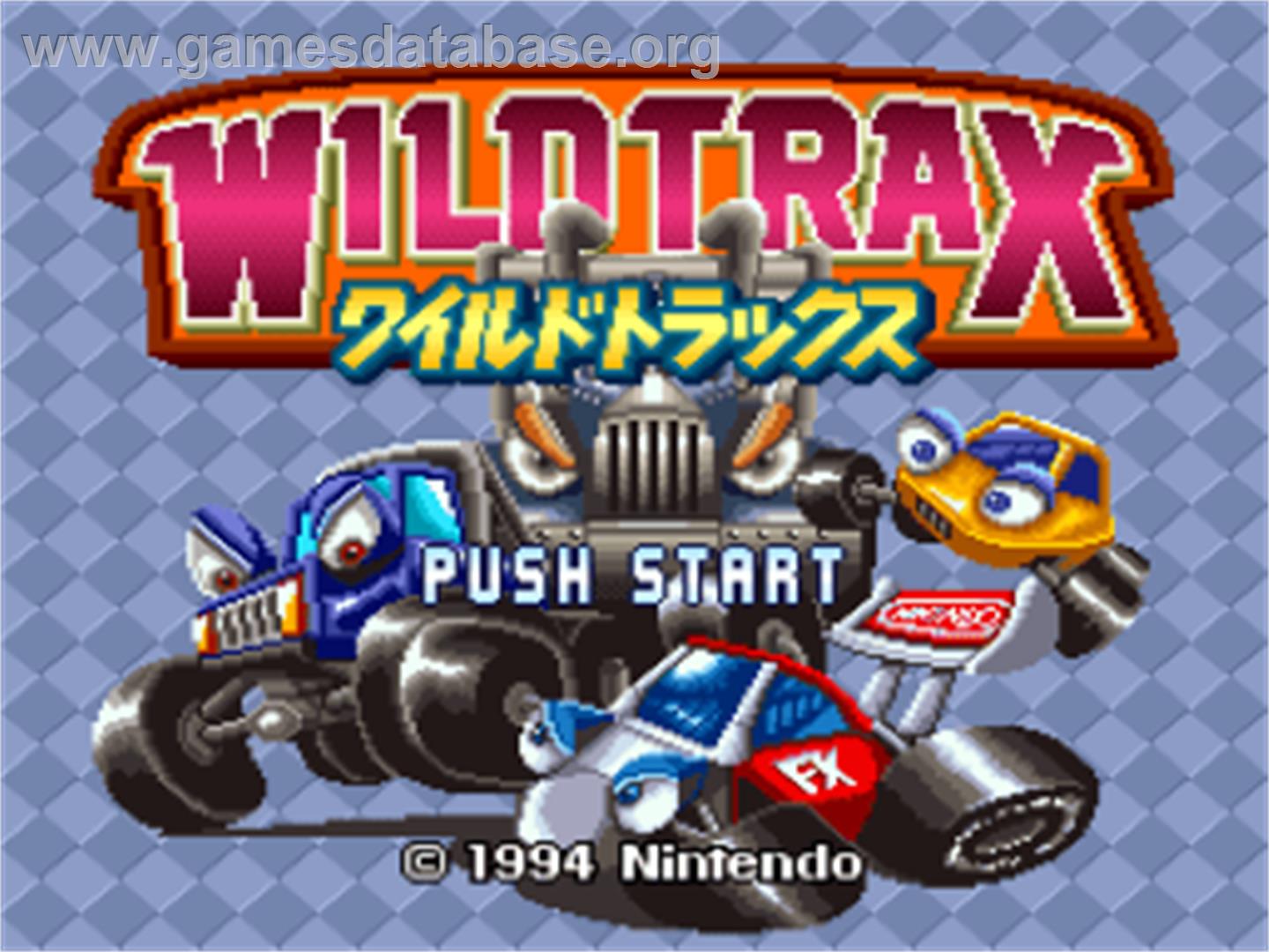 Stunt Race Fx - Nintendo SNES - Artwork - Title Screen