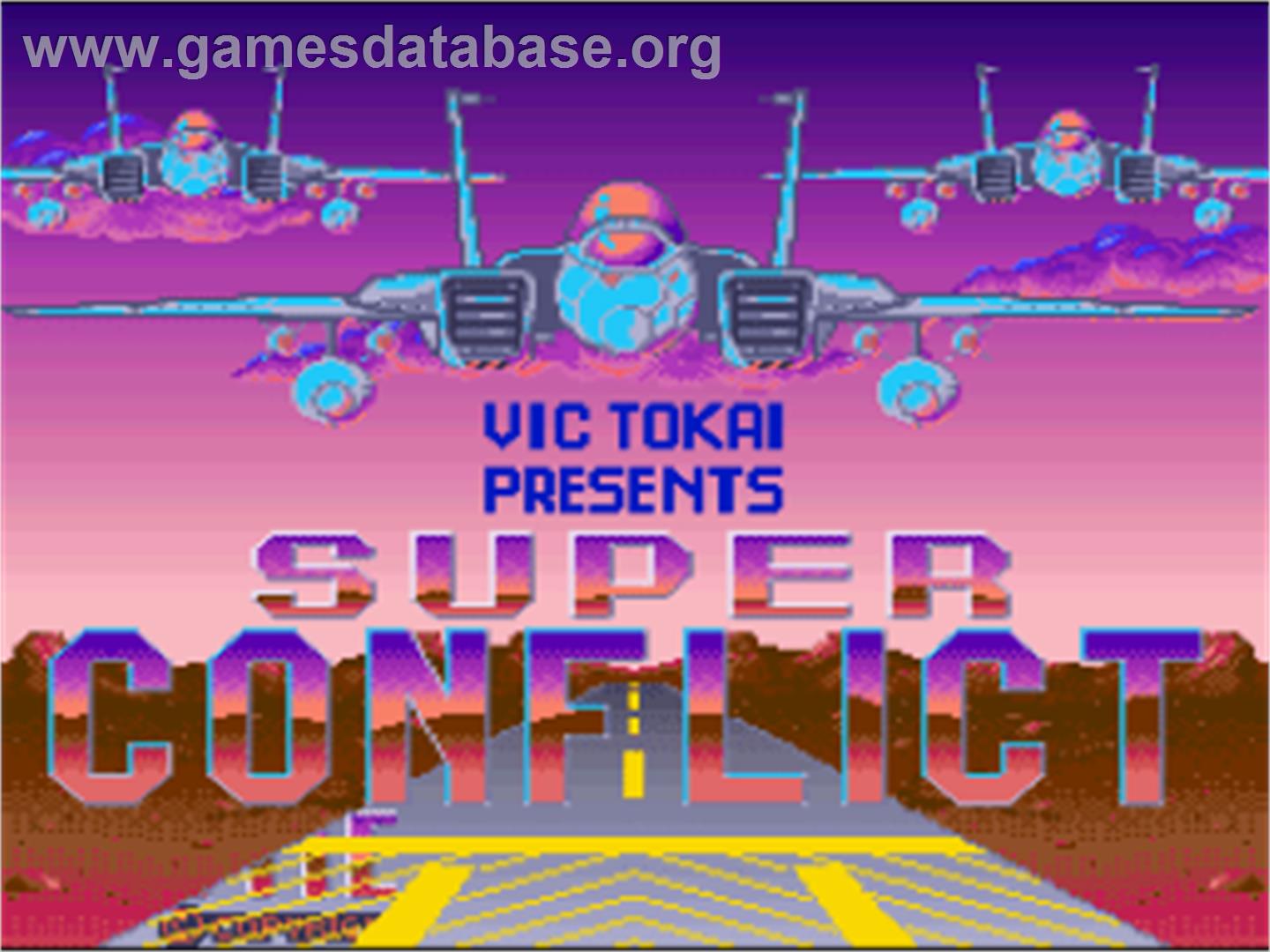 Super Conflict: The Mideast - Nintendo SNES - Artwork - Title Screen
