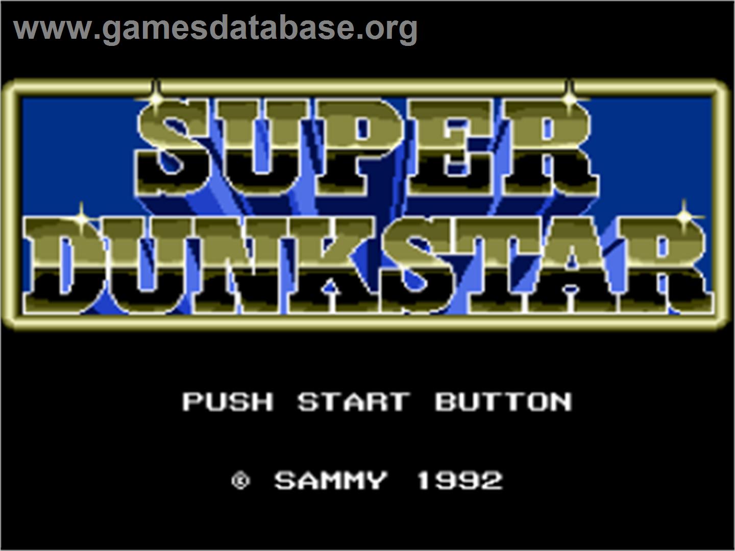 Super Dunk Star - Nintendo SNES - Artwork - Title Screen