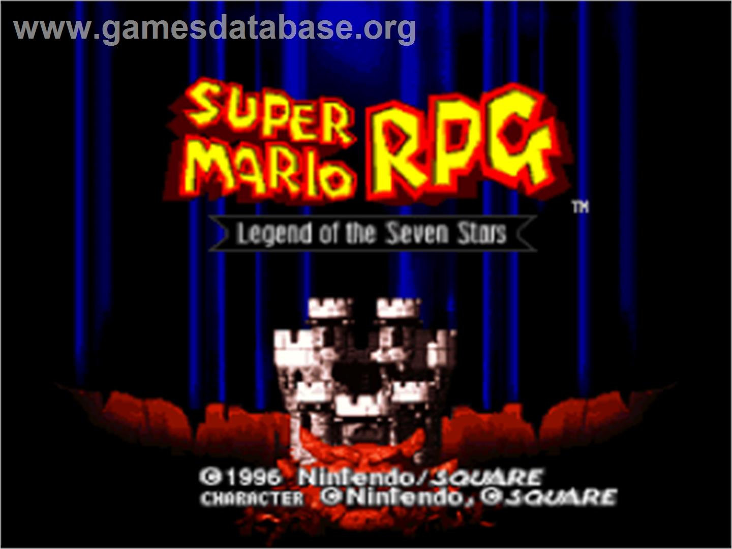 Super Mario RPG: Legend of the Seven Stars - Nintendo SNES - Artwork - Title Screen