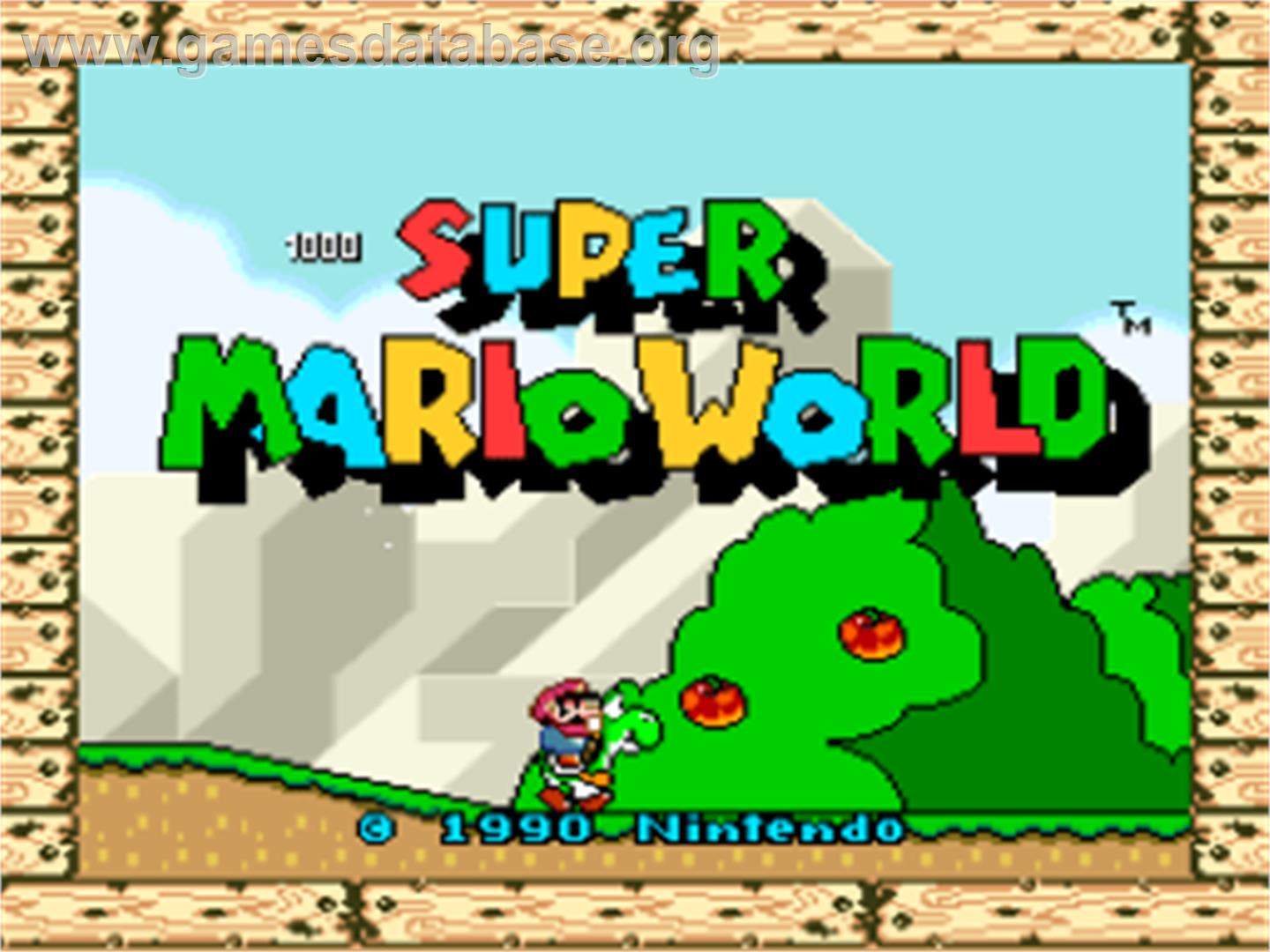 Super Mario World - Nintendo SNES - Artwork - Title Screen