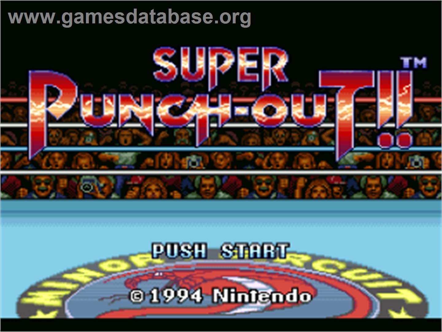Super Punch-Out!! - Nintendo SNES - Artwork - Title Screen