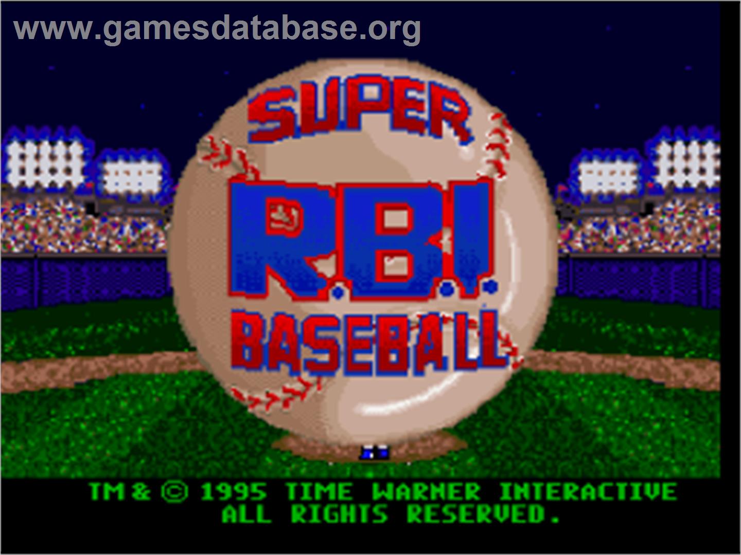 Super R.b.i. Baseball - Nintendo SNES - Artwork - Title Screen