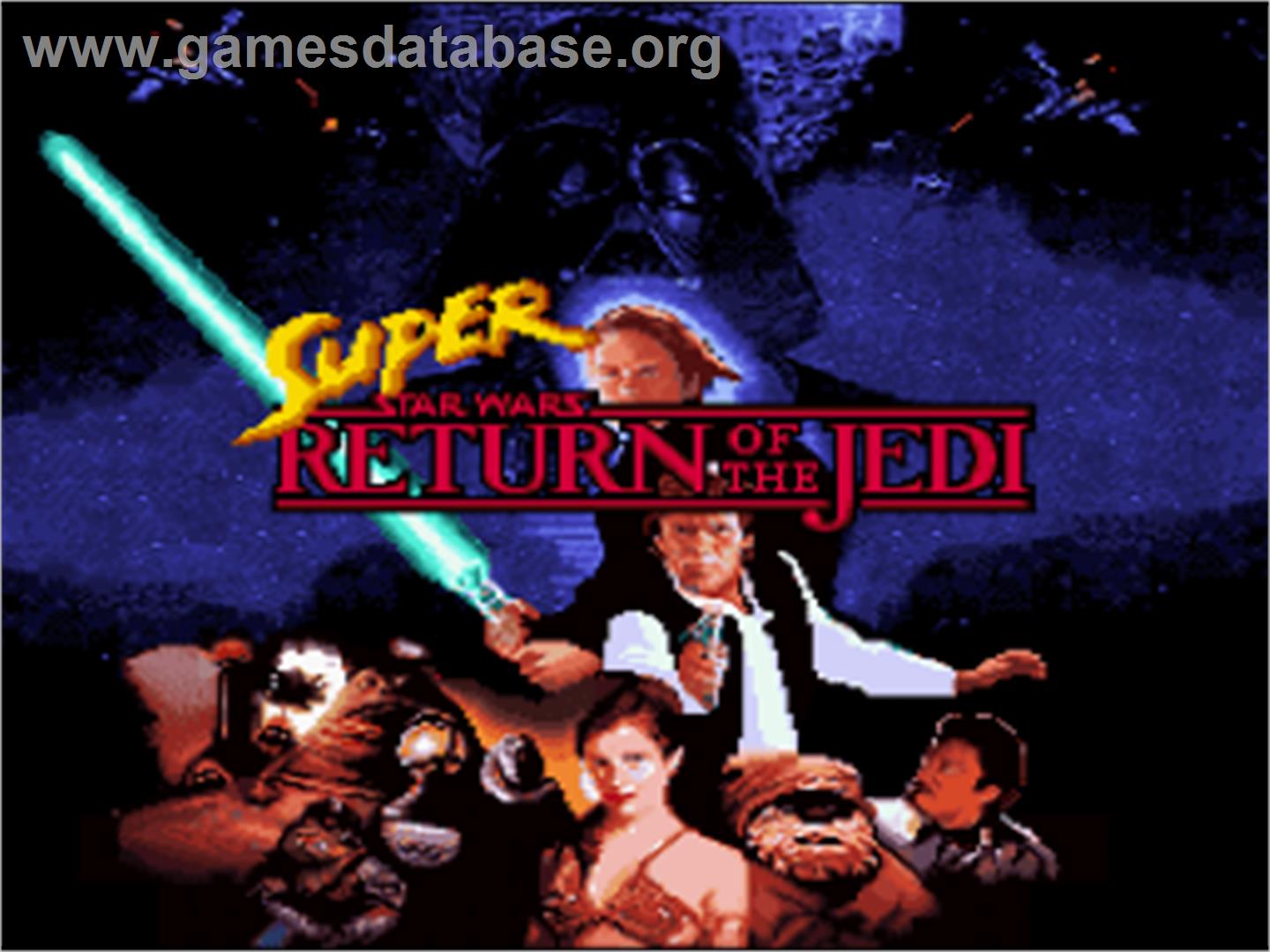 Super Star Wars - Return Of The Jedi - Nintendo SNES - Artwork - Title Screen