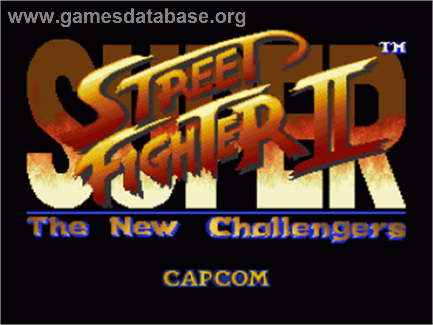 Super Street Fighter II: The New Challengers - Nintendo SNES - Artwork - Title Screen