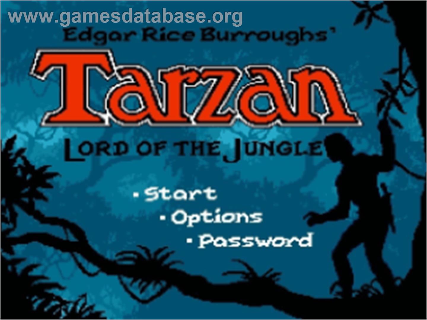 Tarzan - Lord of the Jungle - Nintendo SNES - Artwork - Title Screen