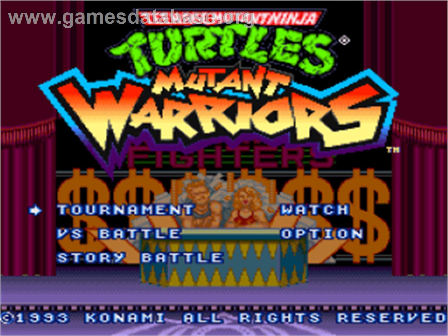 Teenage Mutant Ninja Turtles - Tournament Fighters - Nintendo SNES - Artwork - Title Screen
