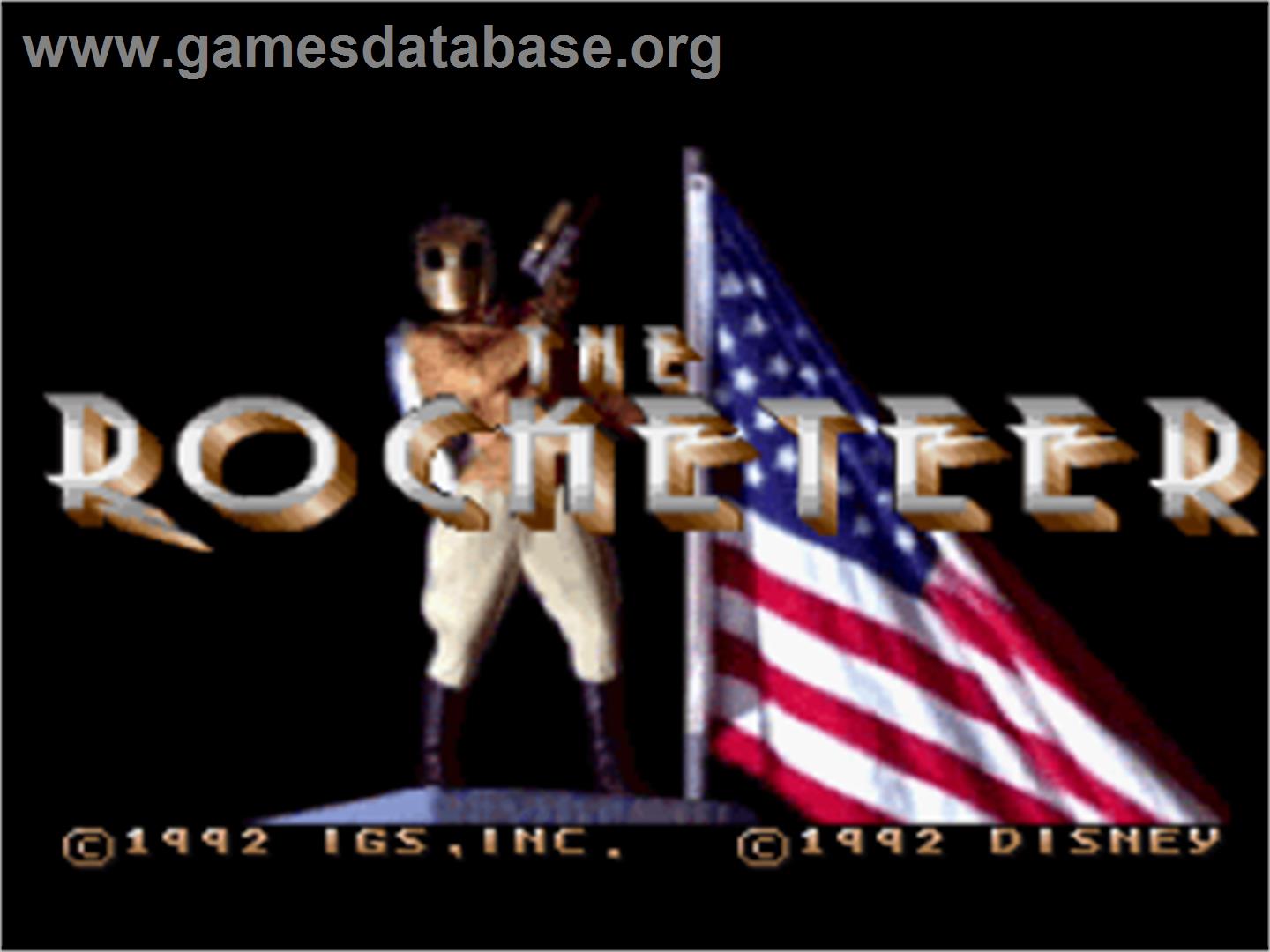 The Rocketeer - Nintendo SNES - Artwork - Title Screen