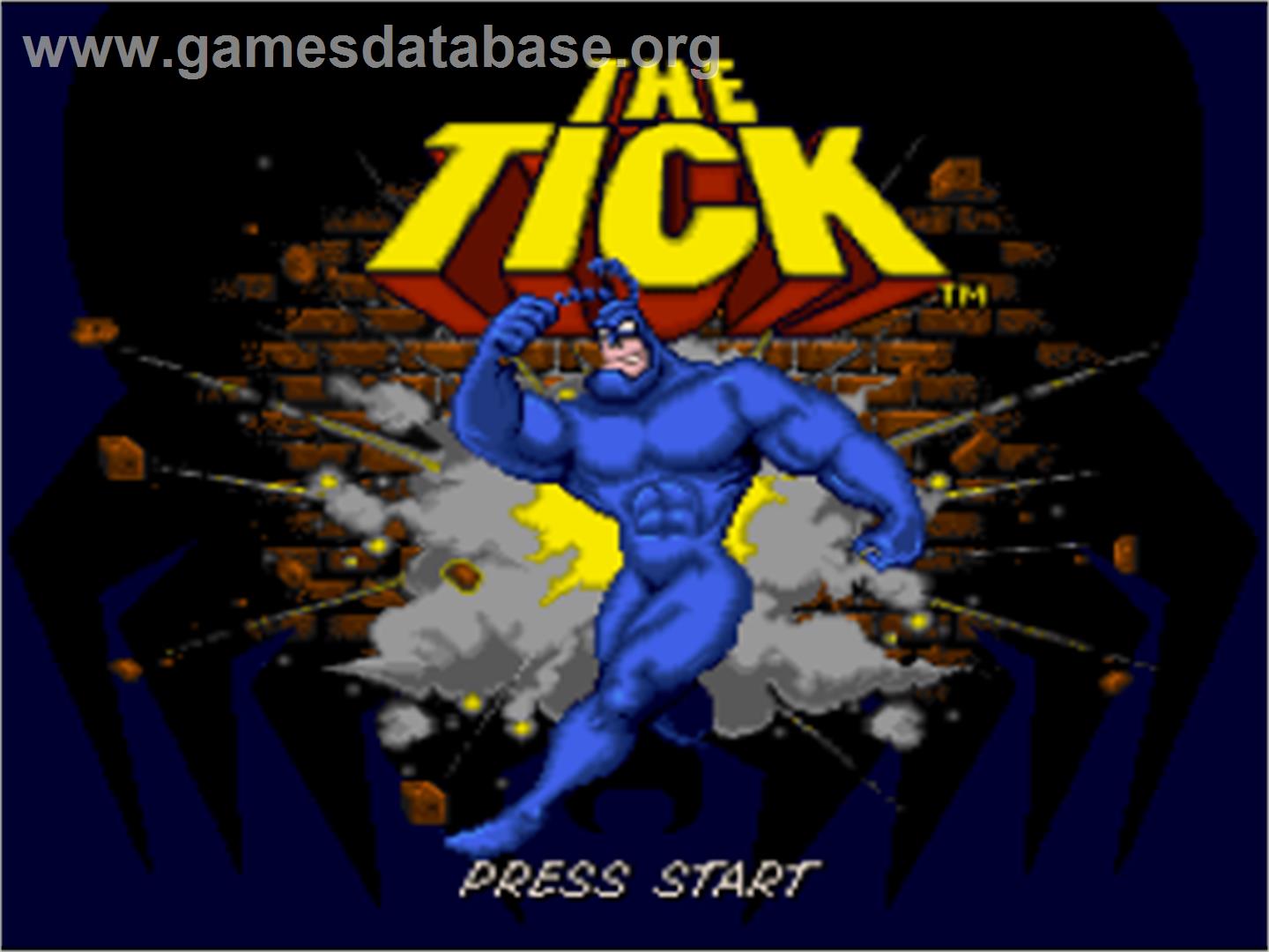 The Tick - Nintendo SNES - Artwork - Title Screen