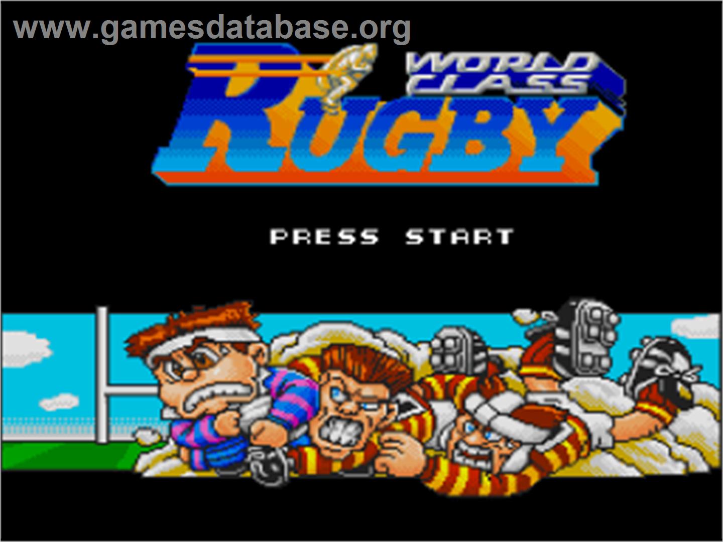 World Class Rugby - Nintendo SNES - Artwork - Title Screen