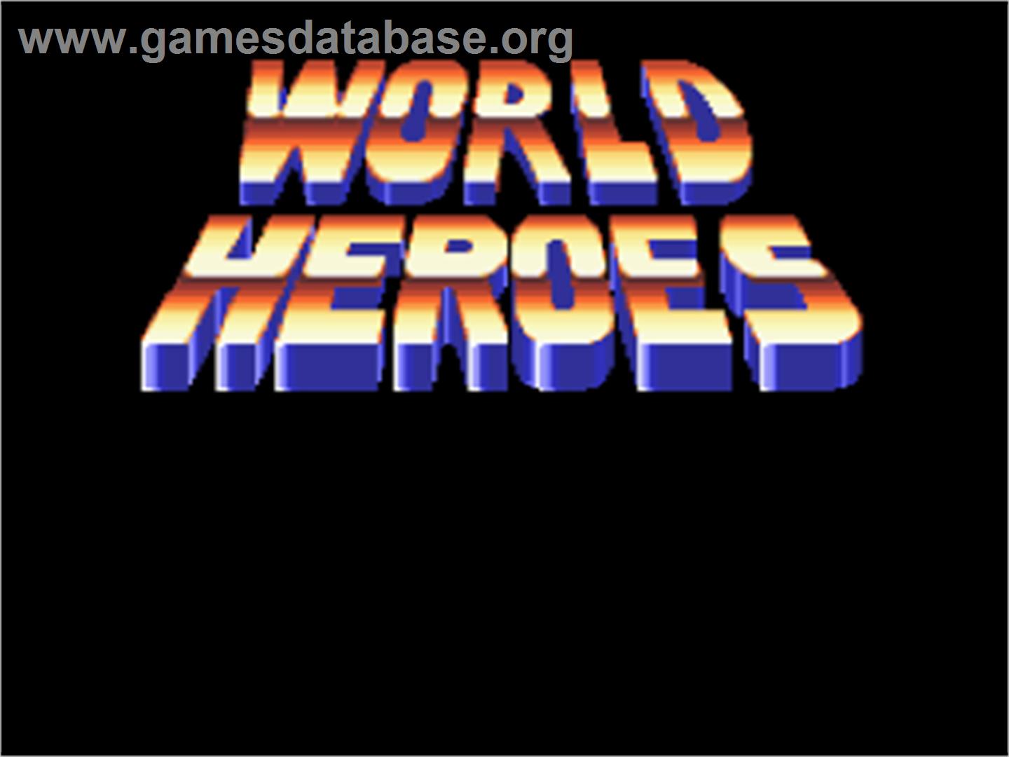 World Heroes - Nintendo SNES - Artwork - Title Screen
