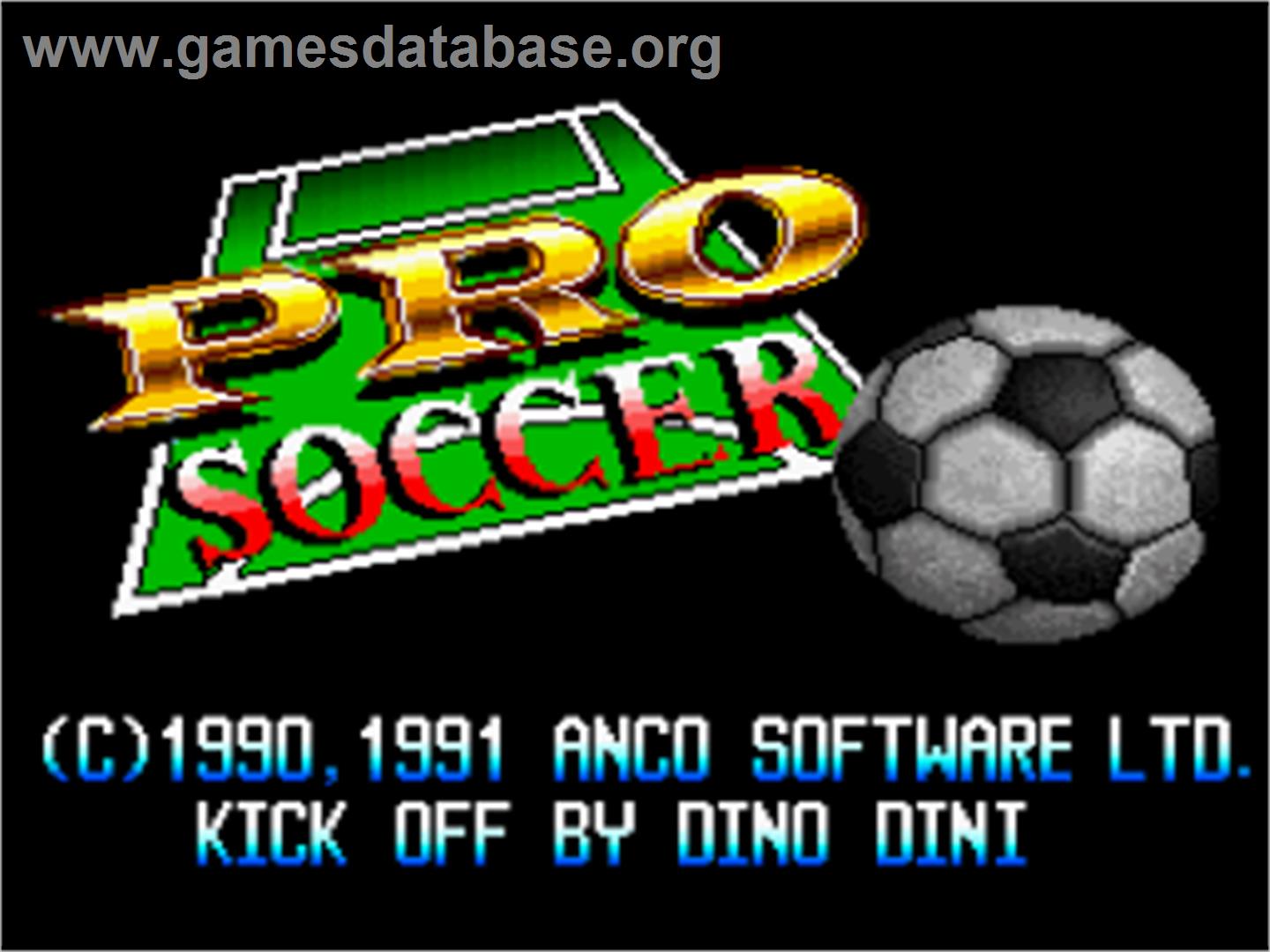 World League Soccer - Nintendo SNES - Artwork - Title Screen