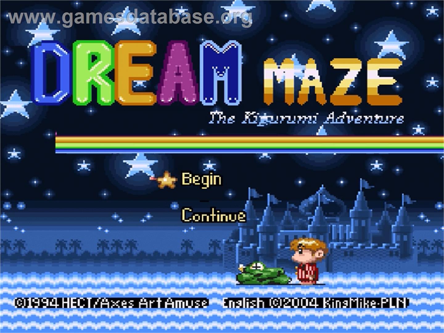 Yume Meikyuu: Kigurumi no Daibouken - Nintendo SNES - Artwork - Title Screen