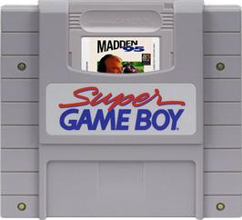 Cartridge artwork for Madden '95 on the Nintendo Super Gameboy.