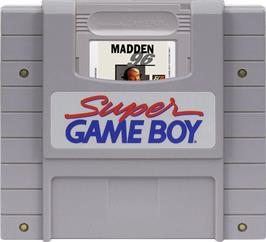 Cartridge artwork for Madden '96 on the Nintendo Super Gameboy.