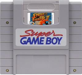 Cartridge artwork for Street Fighter II on the Nintendo Super Gameboy.