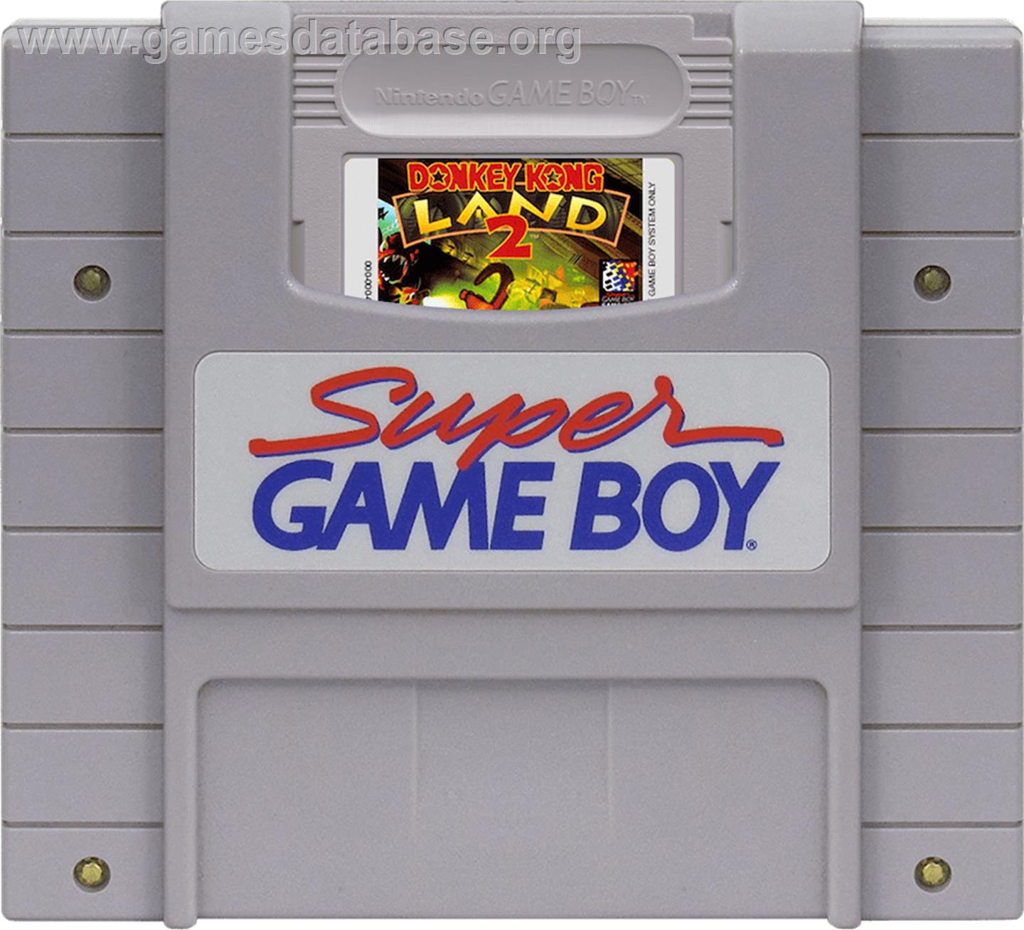 Donkey Kong Land 2 - Nintendo Super Gameboy - Artwork - Cartridge
