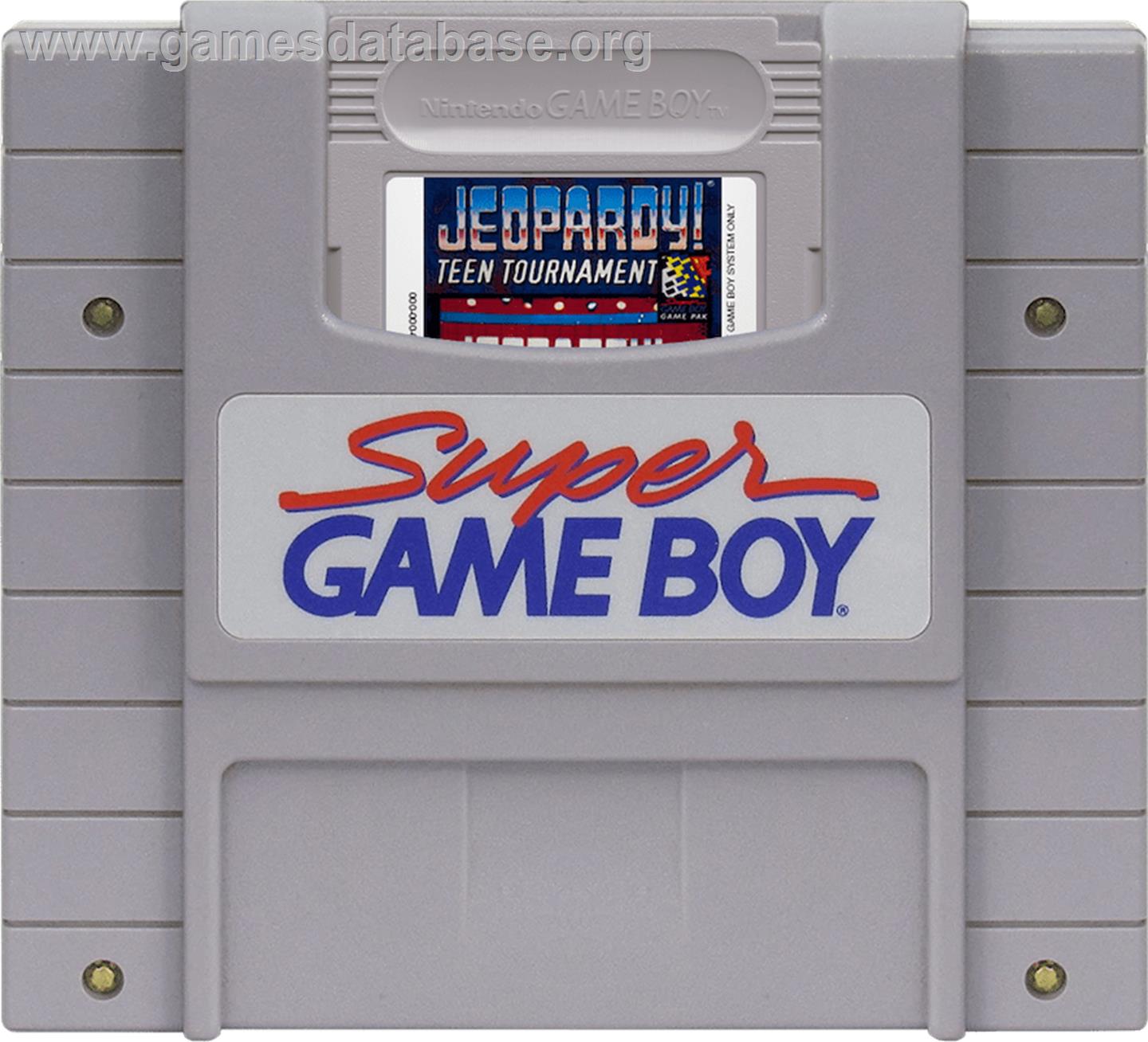 Jeopardy! - Teen Tournament - Nintendo Super Gameboy - Artwork - Cartridge